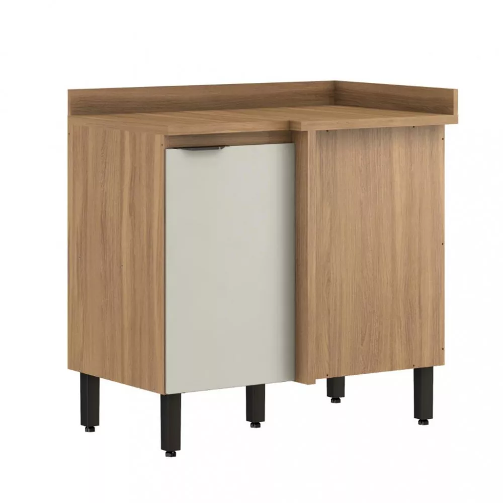 Balcão Canto Reto 1 Porta 90cm Firenze Demobile