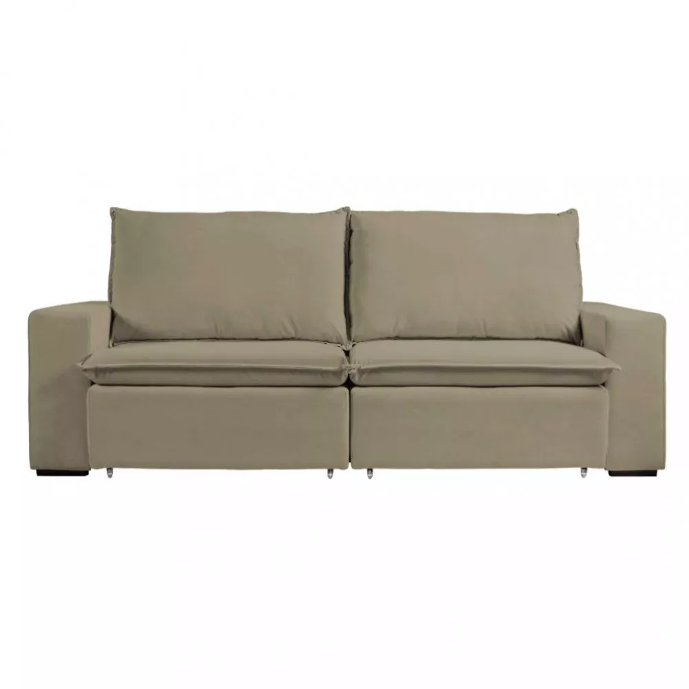 Sofá 4 Lugares 250cm Retrátil Reclinável Boucle Daniela Takei
