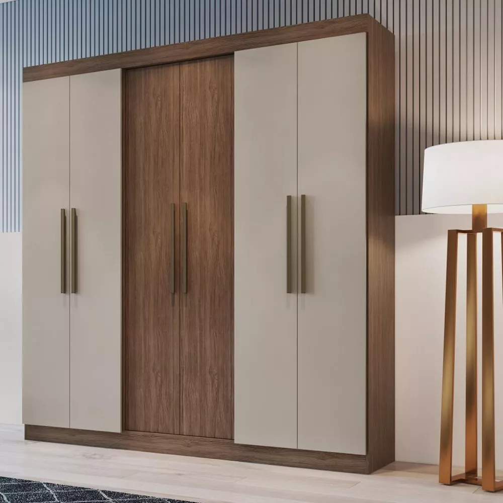Guarda Roupa  Casal 6 Portas Salvador Faimec