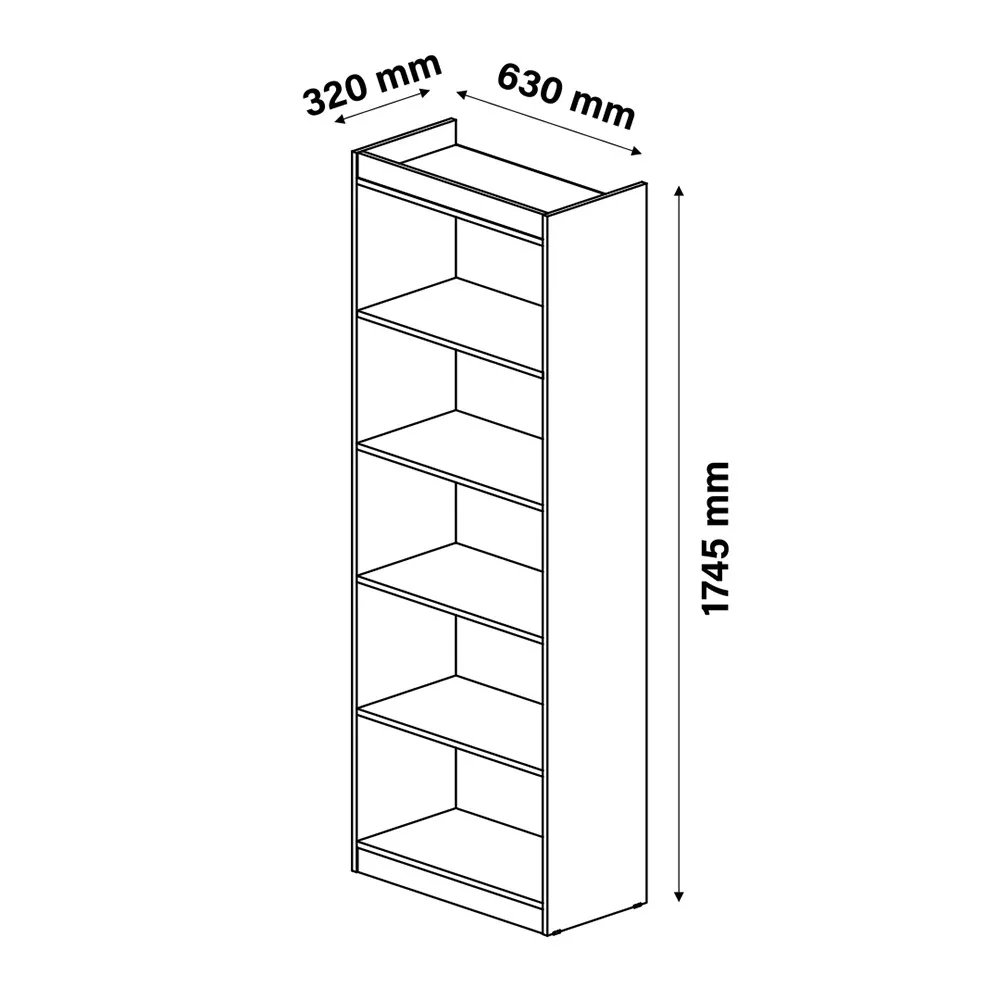 Estante Para Livros 4 Prateleiras Encanto Patrimar