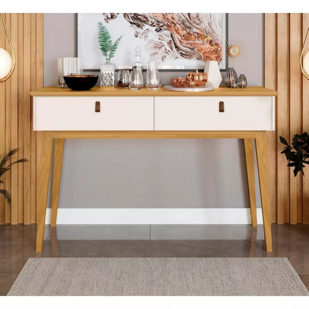 Aparador 2 Gavetas com Pés de Madeira Absolut JeA Móveis