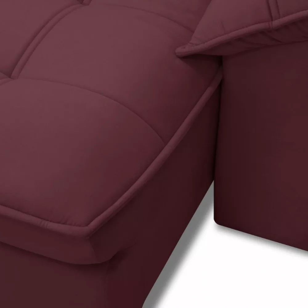 Sofá 4 Lugares Retrátil Reclinável Veludo 280cm Cartaxo Ferguile