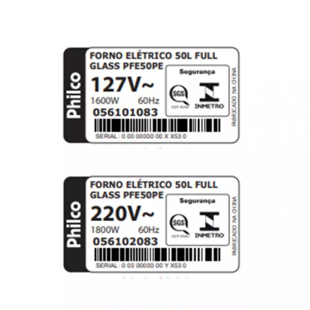 Image 3 of 5 of Forno Elétrico Philco Full Glass PFE50PE 50L