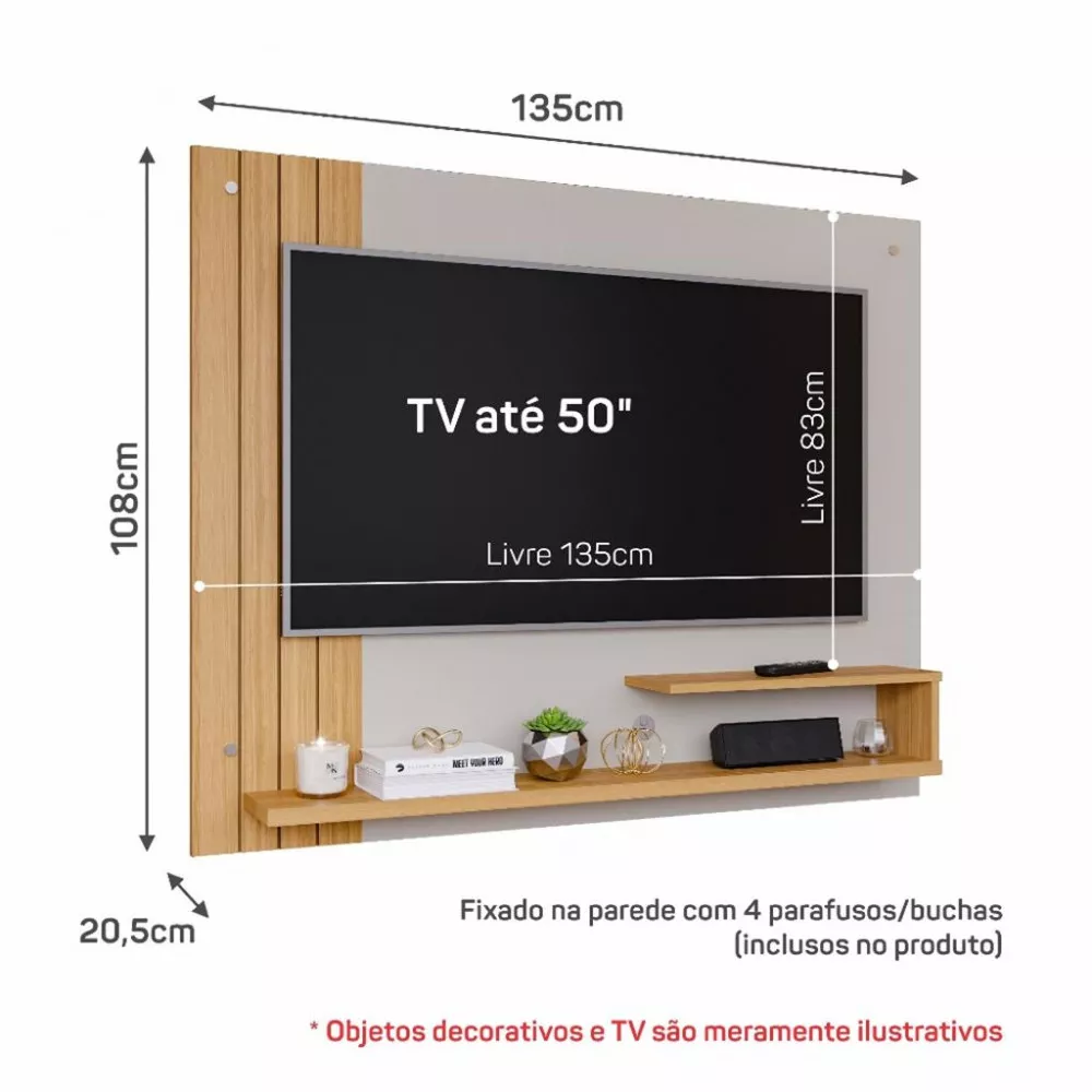 Image 2 of 3 of Painel para TV até 50 Polegadas Dunas Permóbili