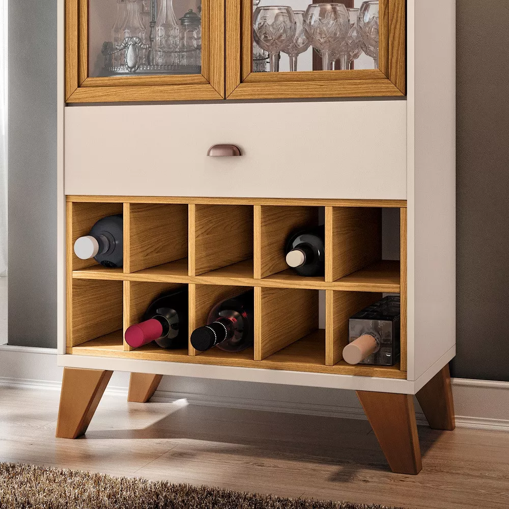 Cristaleira Adega 2 Portas 1 Gaveta Ópera HB Móveis