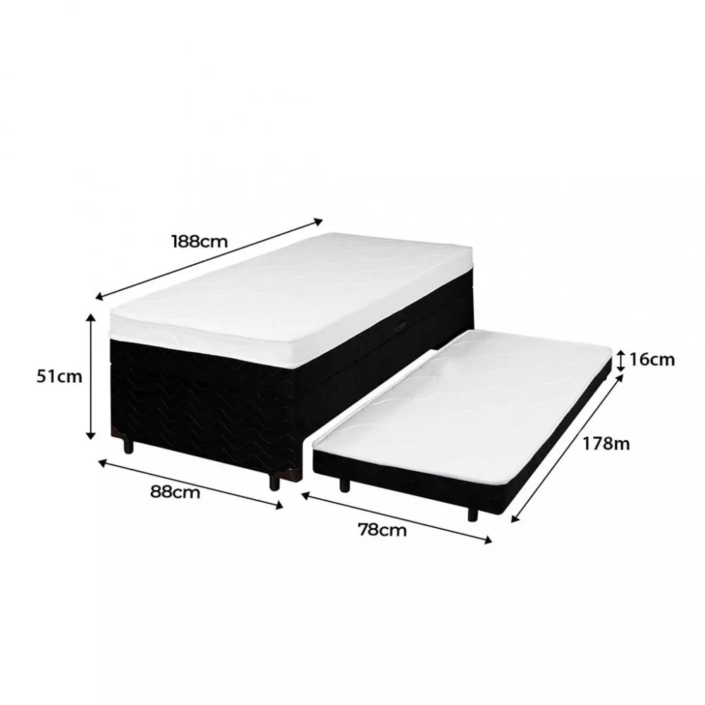 Bibox Baú Solteiro Ortopédica Nanda Somopar