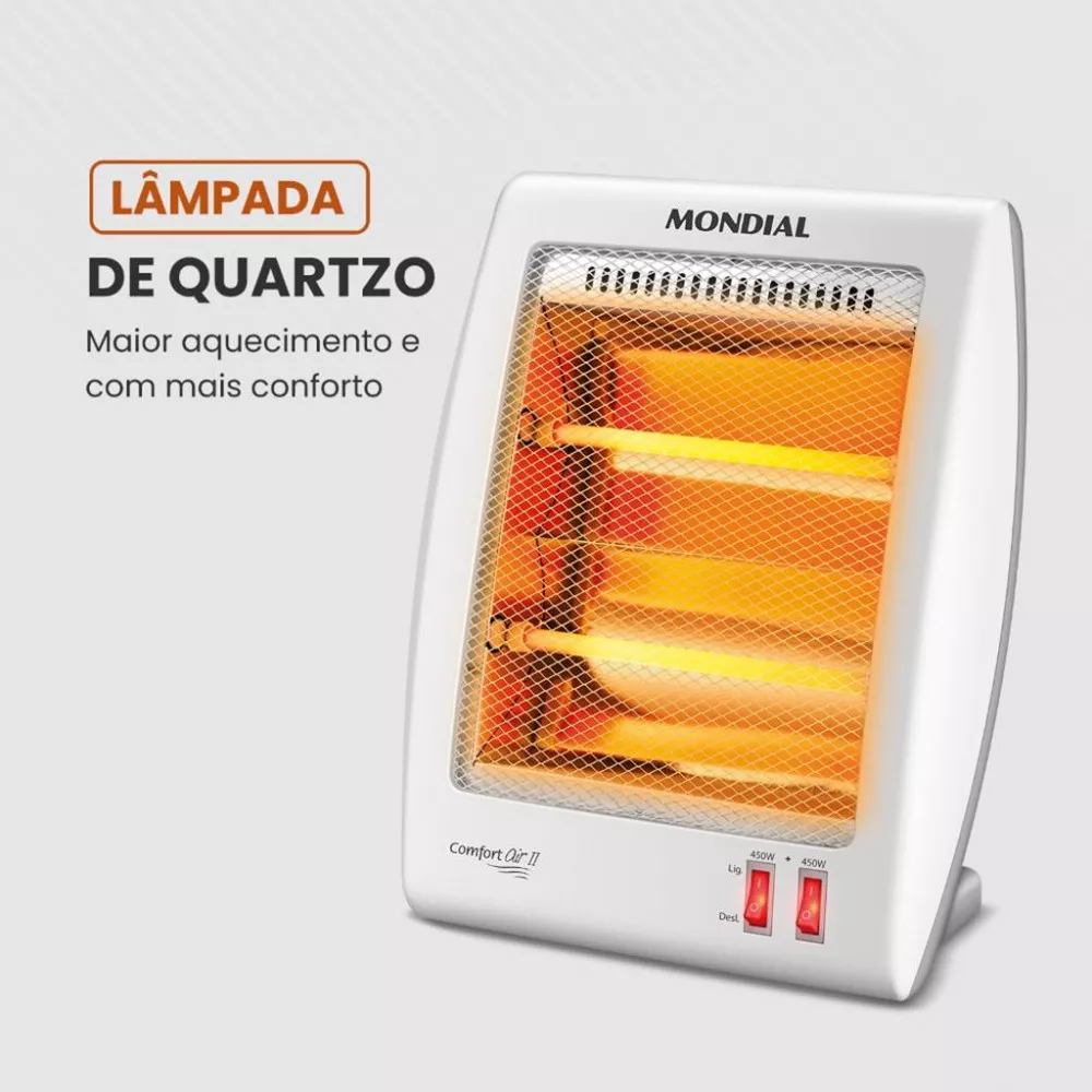 Aquecedor Elétrico Mondial Quartzo A-15