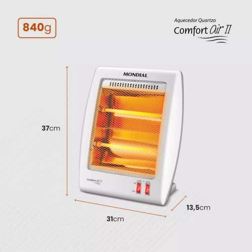 Aquecedor Elétrico Mondial Quartzo A-15