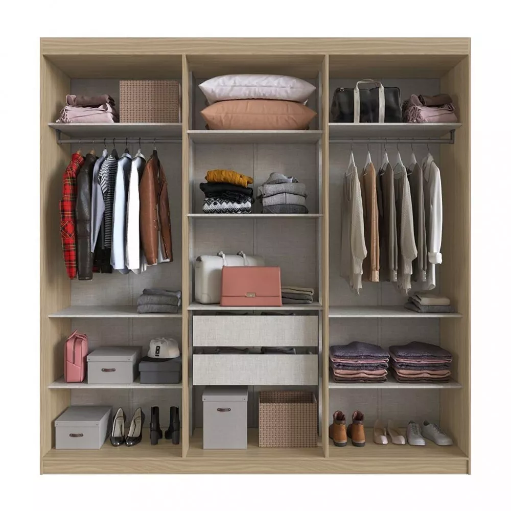 Guarda Roupa Casal 6 Portas 2 Gavetas PH1745 Herval