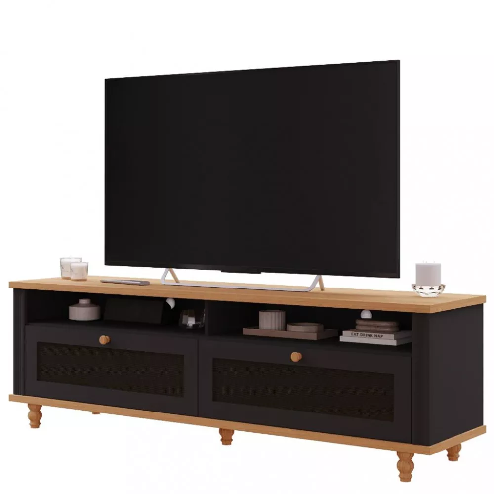 Rack para TV até 65 Polegadas 2 Gavetas Lavanda Permóbili