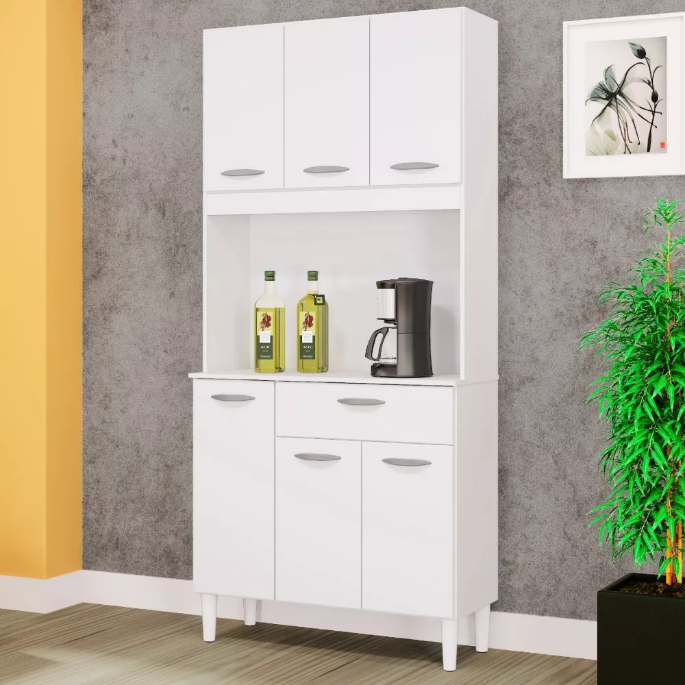 Cozinha 6 Portas 1 Gaveta Cassia Poquema