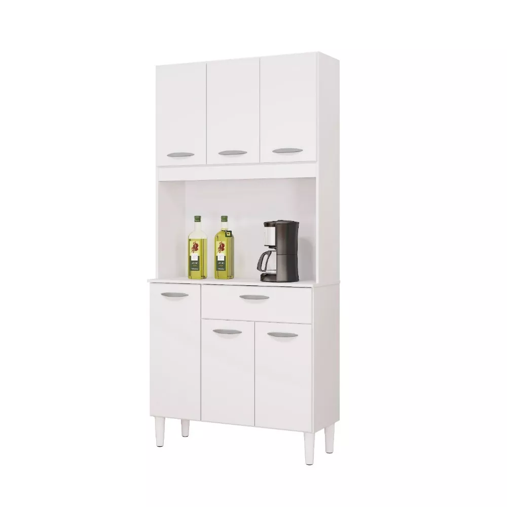 Cozinha 6 Portas 1 Gaveta Cassia Poquema