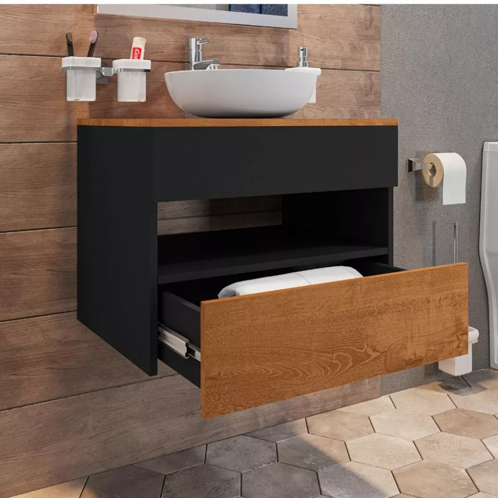 Gabinete para Banheiro com Cuba 1 Gaveta Bali Bechara