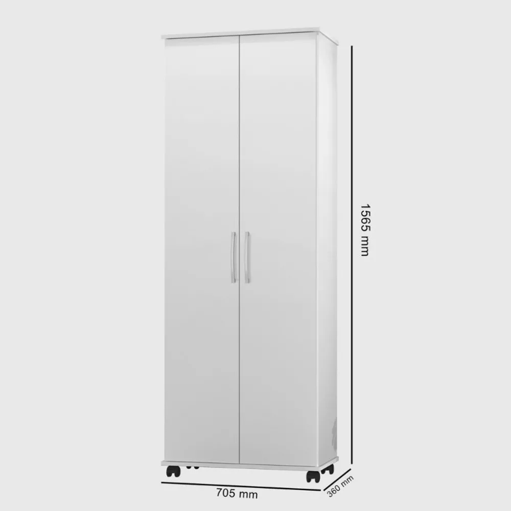 Armário Multiuso 2 Portas com Rodízios Arezzo JeA Móveis