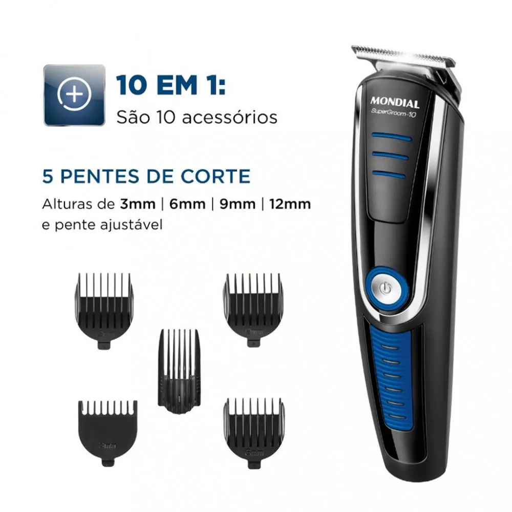 Image 2 of 7 of Aparador de Pelos Mondial Super Groom 10 BG-03