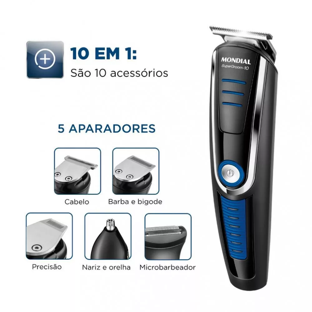 Image 3 of 7 of Aparador de Pelos Mondial Super Groom 10 BG-03