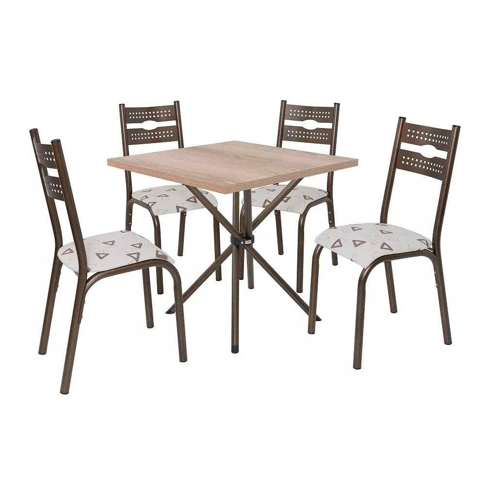 Conjunto Mesa e 4 Cadeiras Luna Ciplafe