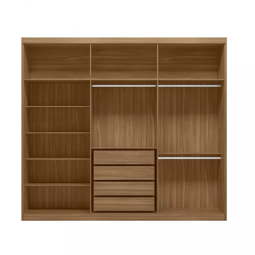Guarda Roupa Casal 6 Portas 4 Gavetas Venice Demobile