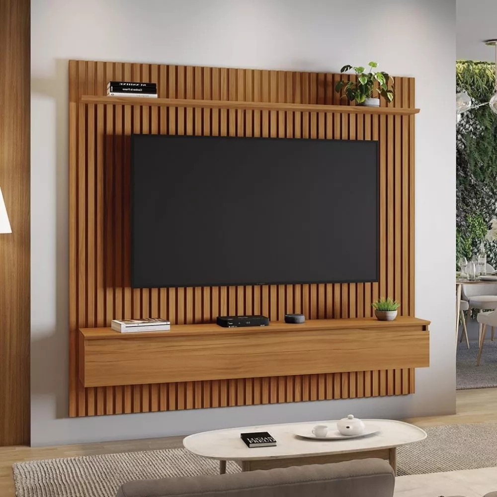 Image 0 of 5 of Painel Ripado para TV até 75 Polegadas 1 Porta Ripado NT 1350 Notável Móveis