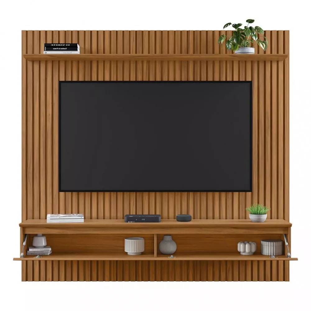 Image 2 of 5 of Painel Ripado para TV até 75 Polegadas 1 Porta Ripado NT 1350 Notável Móveis