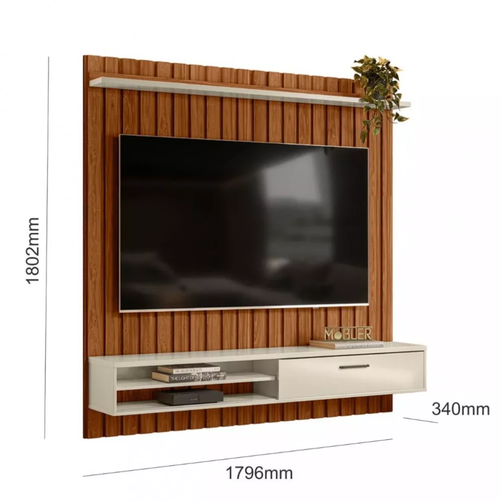 Image 3 of 4 of Painel para TV até 75 Polegadas 1 Porta Texas 1.8 Mobler