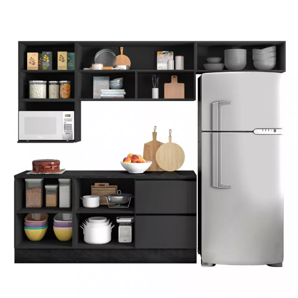 Cozinha Completa 6 Peças com Nicho Etna Poliman