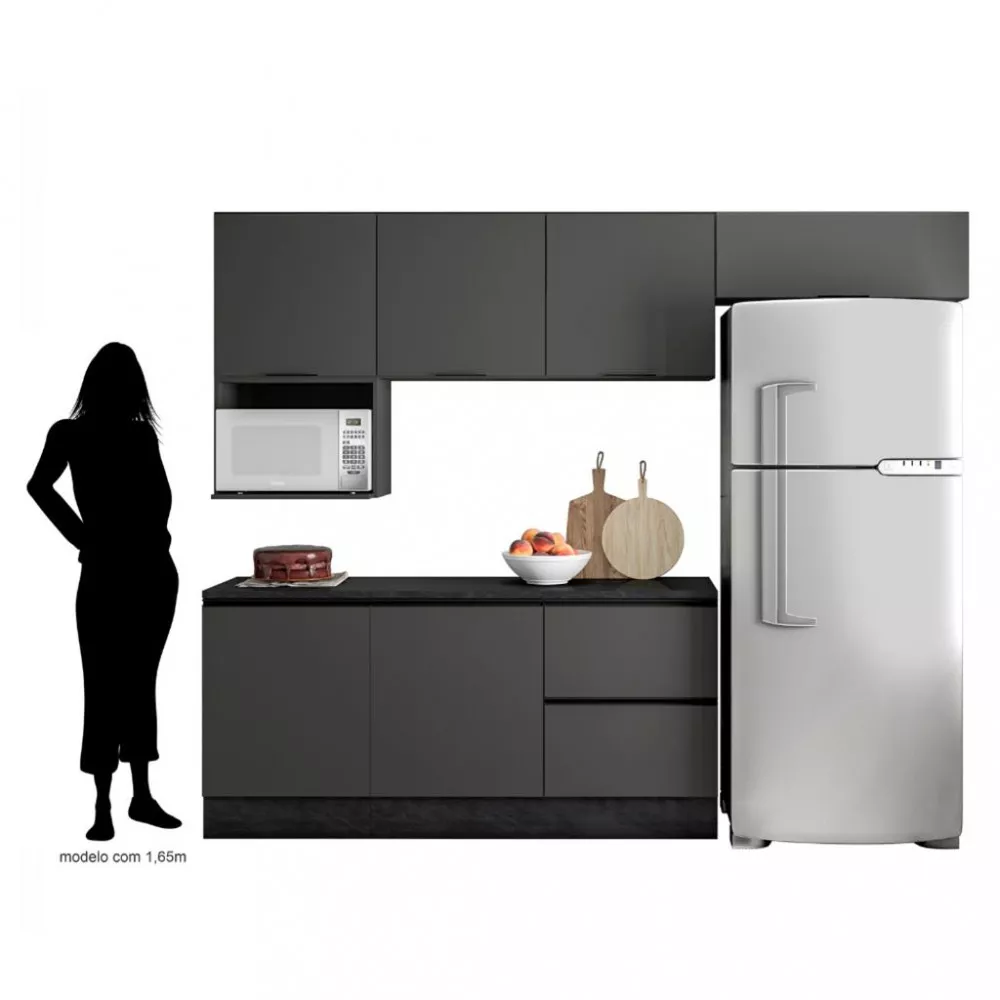 Cozinha Completa 6 Peças com Nicho Etna Poliman