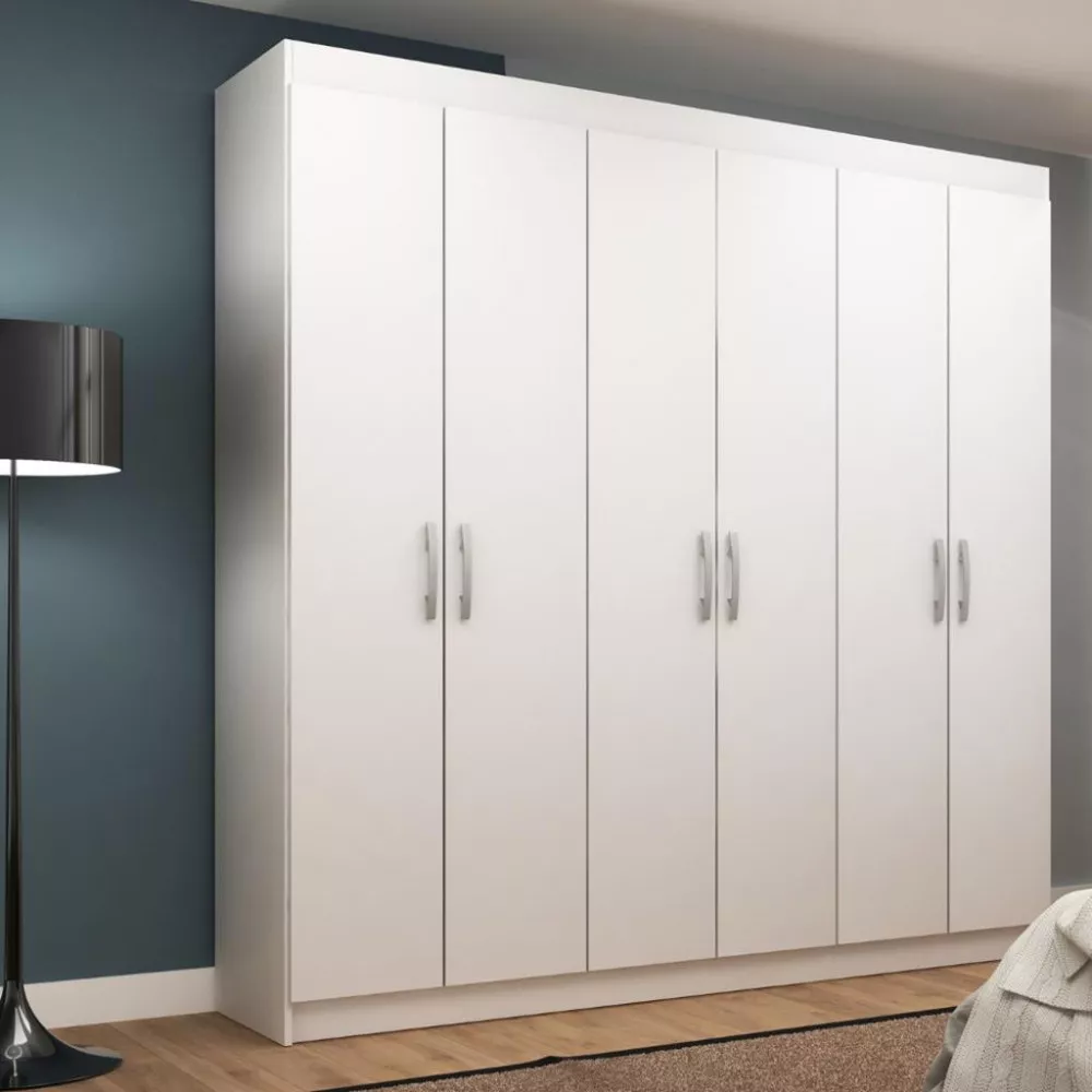 Guarda Roupa Casal 6 Portas 2 Gavetas Montreal Evidencia