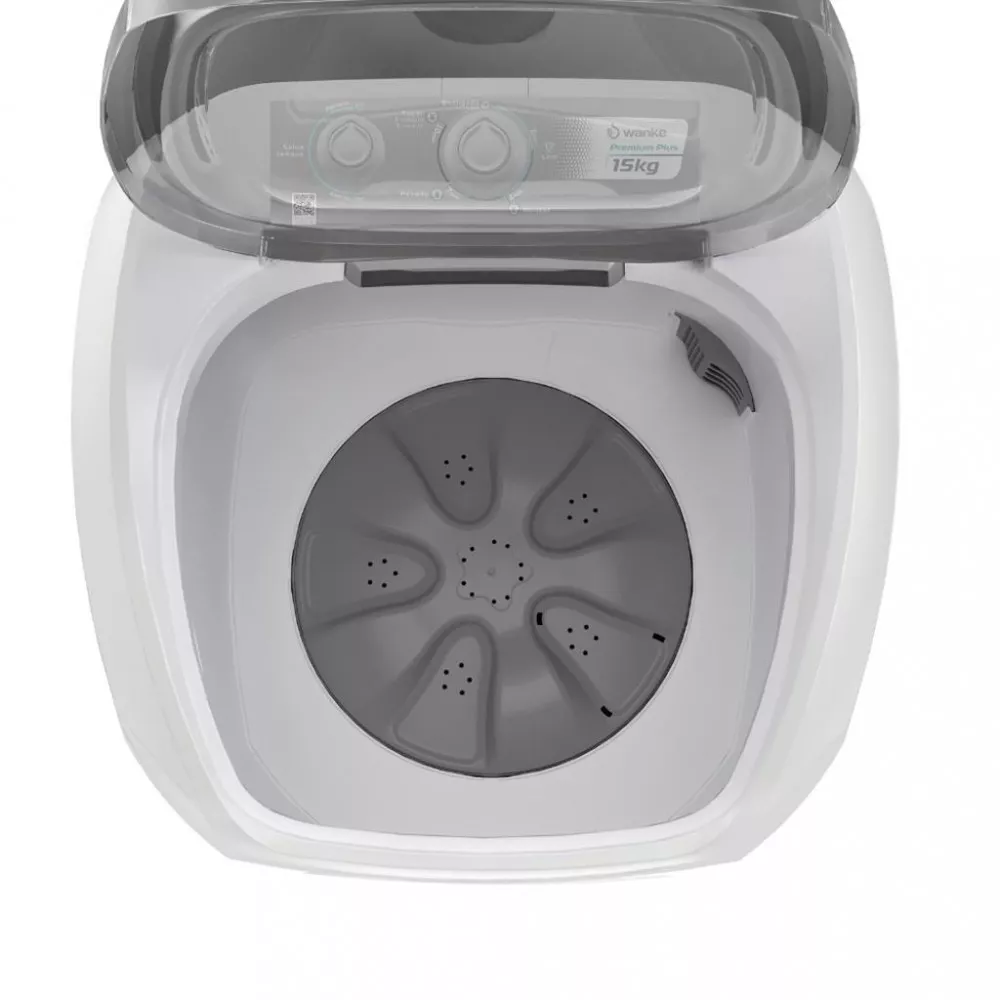 Lavadora de Roupas Wanke Premium Plus LWBE150T Semiautomática 15Kg