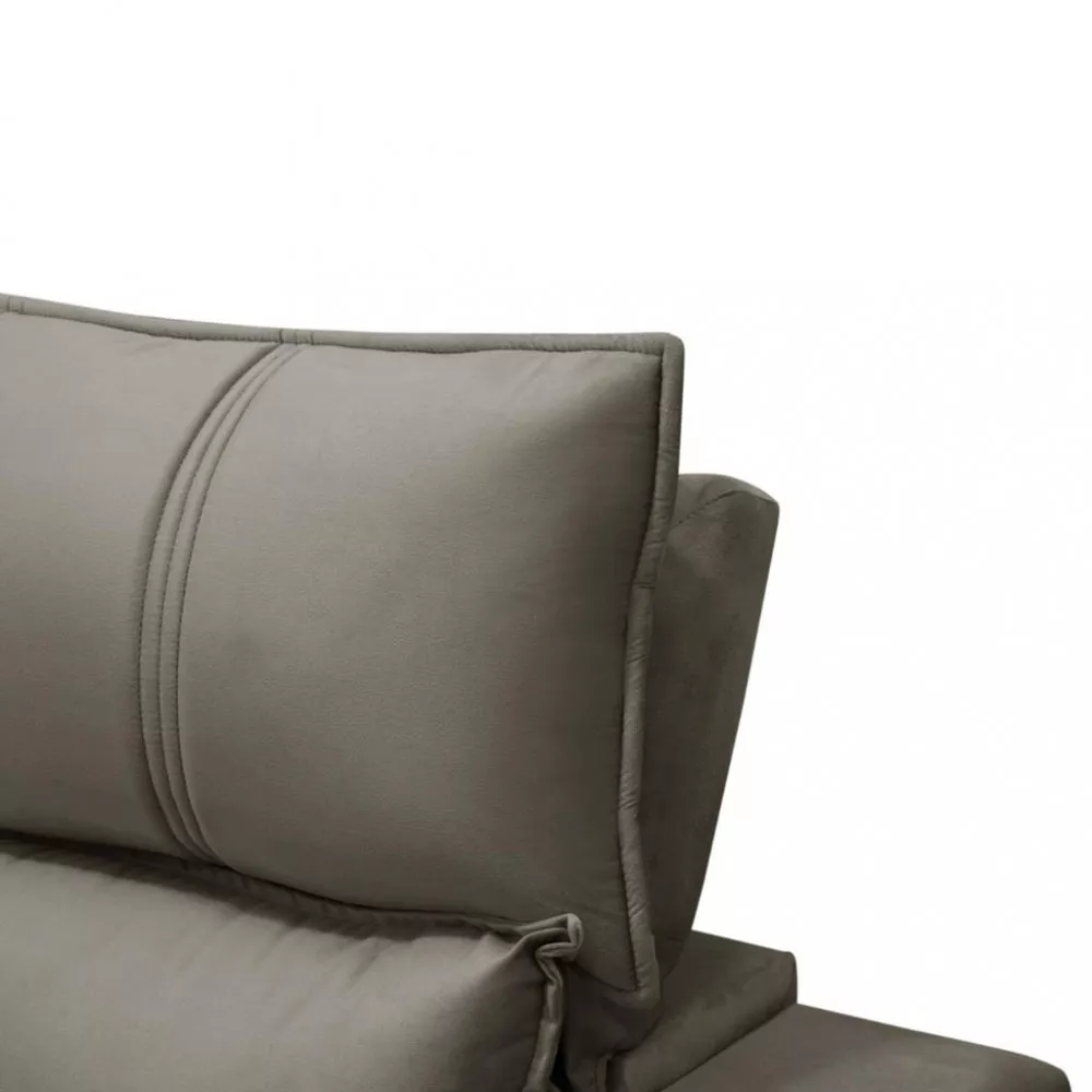 Sofá 4 Lugares Retrátil Reclinável Veludo 270cm Polônia Ferguile