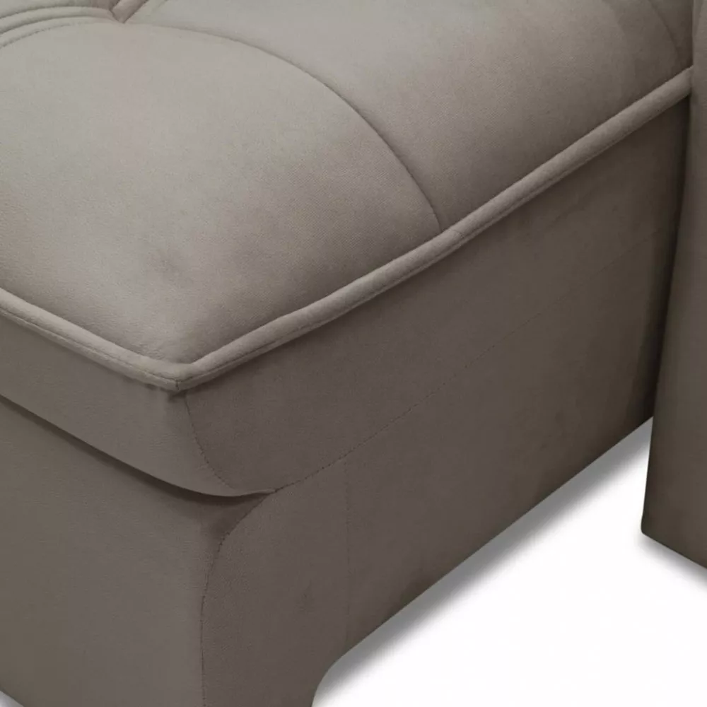 Sofá 4 Lugares Retrátil Reclinável Veludo 270cm Polônia Ferguile