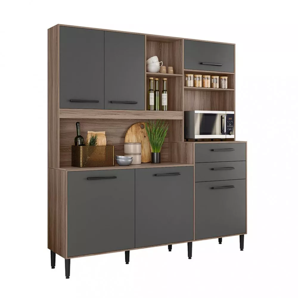 Cozinha Compacta 6 Portas 2 Gavetas Salsa Nicioli