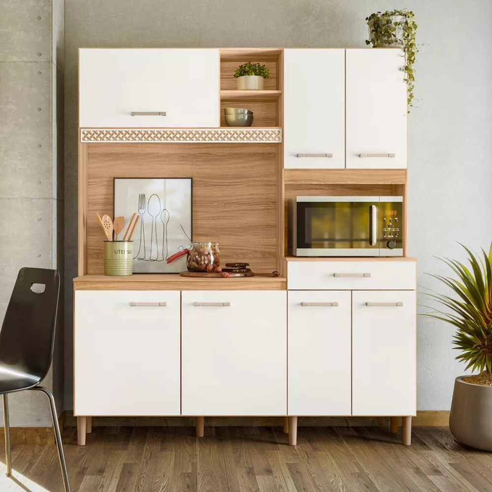 Cozinha Compacta 7 Portas 1 Gaveta Yara Nicioli