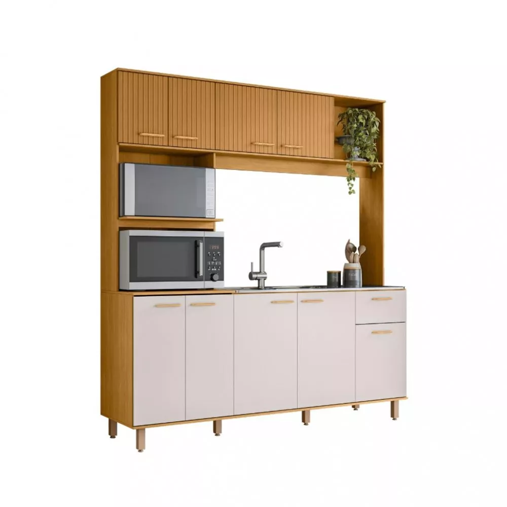 Cozinha Compacta 9 Portas 1 Gaveta Liz Poliman