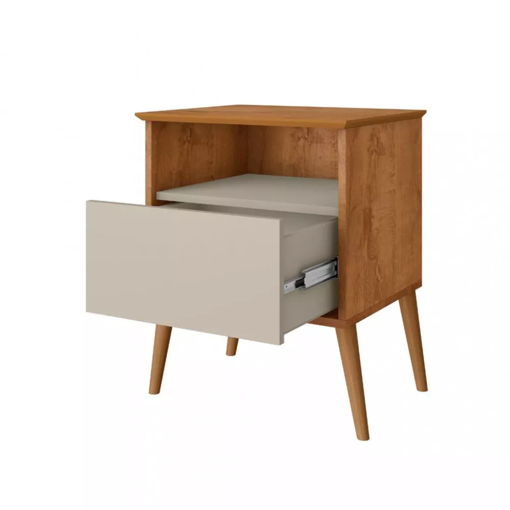 Mesa de Cabeceira 1 Gaveta Cancun Bechara