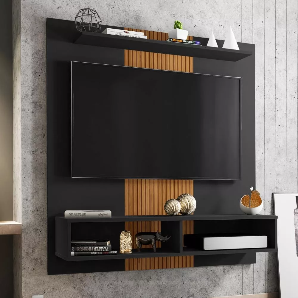Image 0 of 4 of Painel para TV até 47 Polegadas 2 Nichos 1 Prateleira Gama Bechara