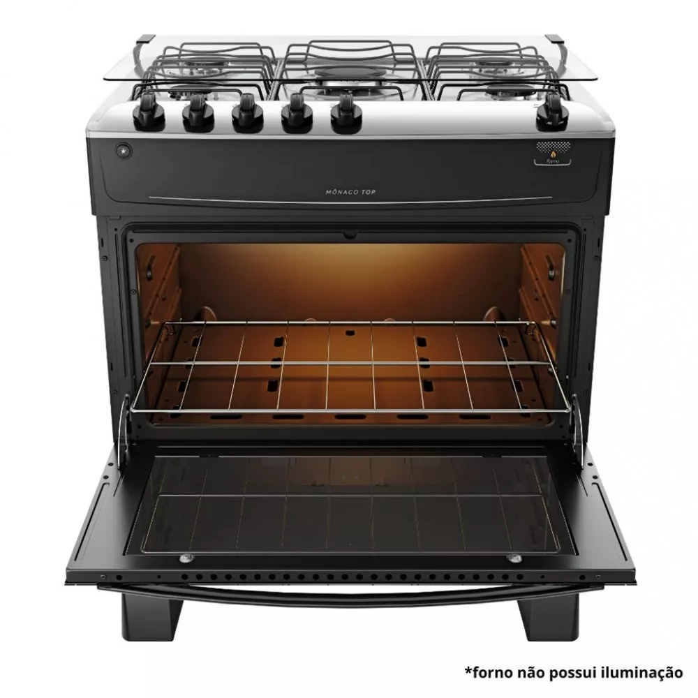 Fogão 5 Bocas Atlas Mônaco Top Acendimento Automático