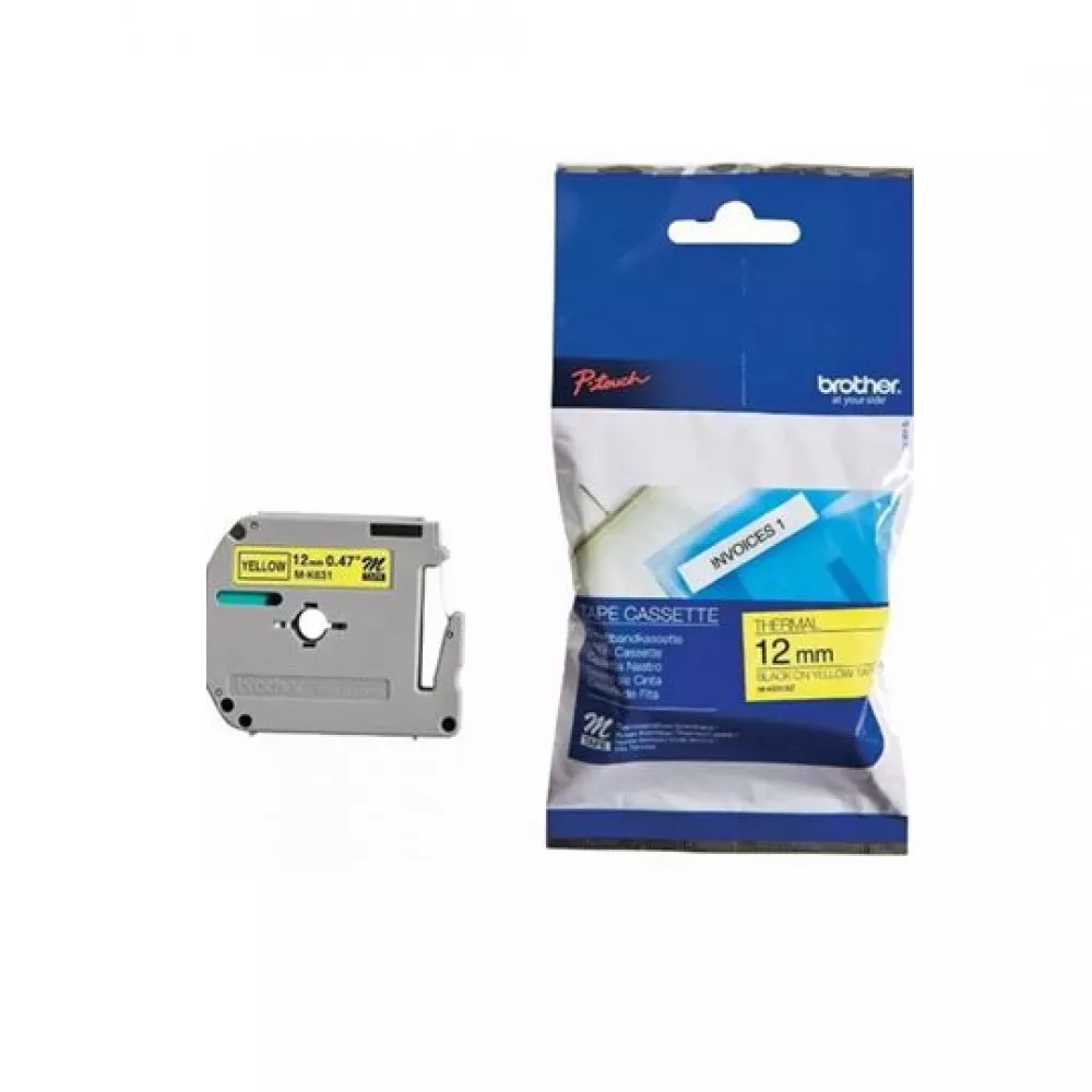 Image 1 of 4 of Fita rotulador Brother M931 escrita preta plastica Brother