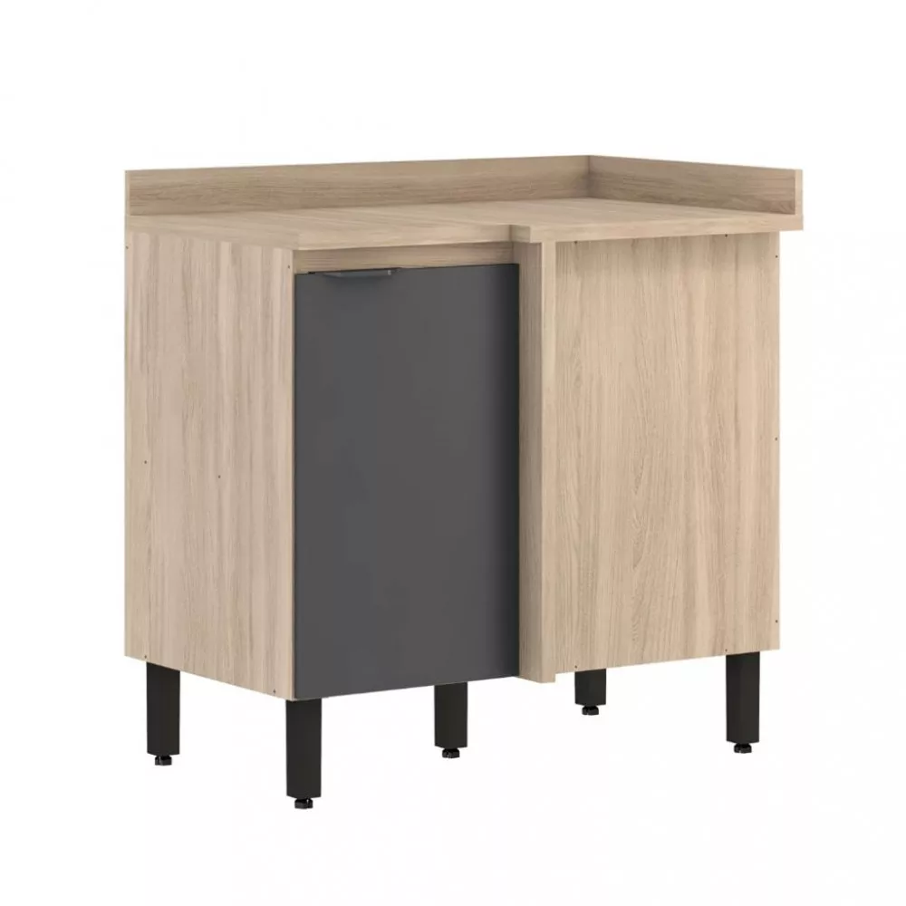 Balcão Canto Reto 1 Porta 90cm Firenze Demobile