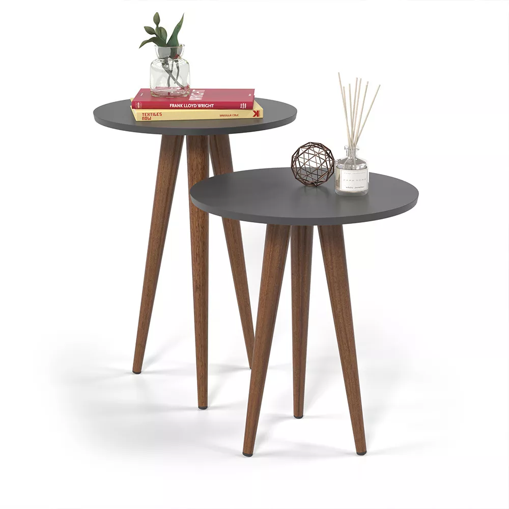 Image 1 of 6 of Conjunto Mesa Lateral Slim Patrimar