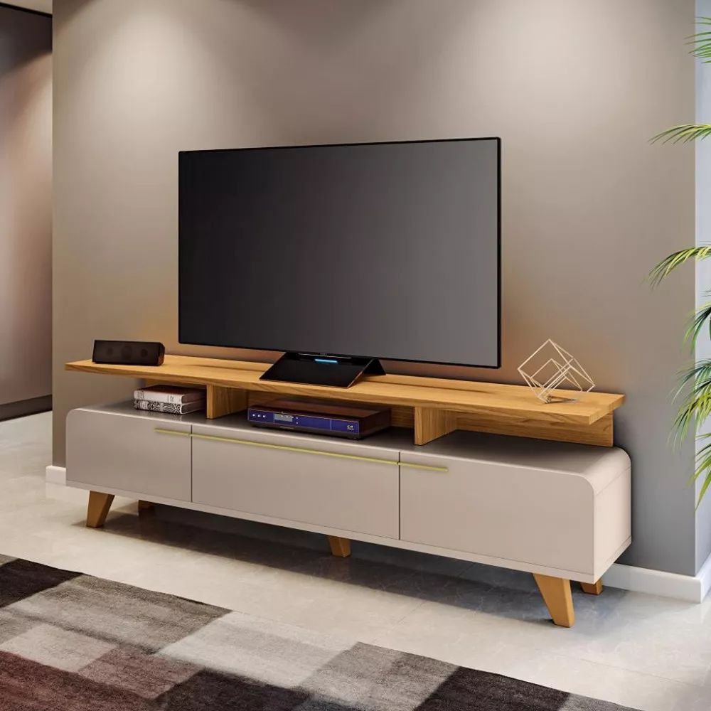 Rack para Tv até 70 Polegadas 3 Portas Essenza HB Móveis
