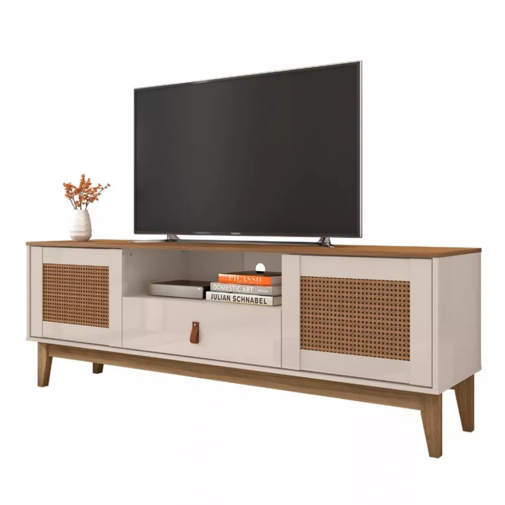 Rack para TV Até 60 Polegadas 2 Portas 1 Gaveta 160cm Esmeralda Casa D