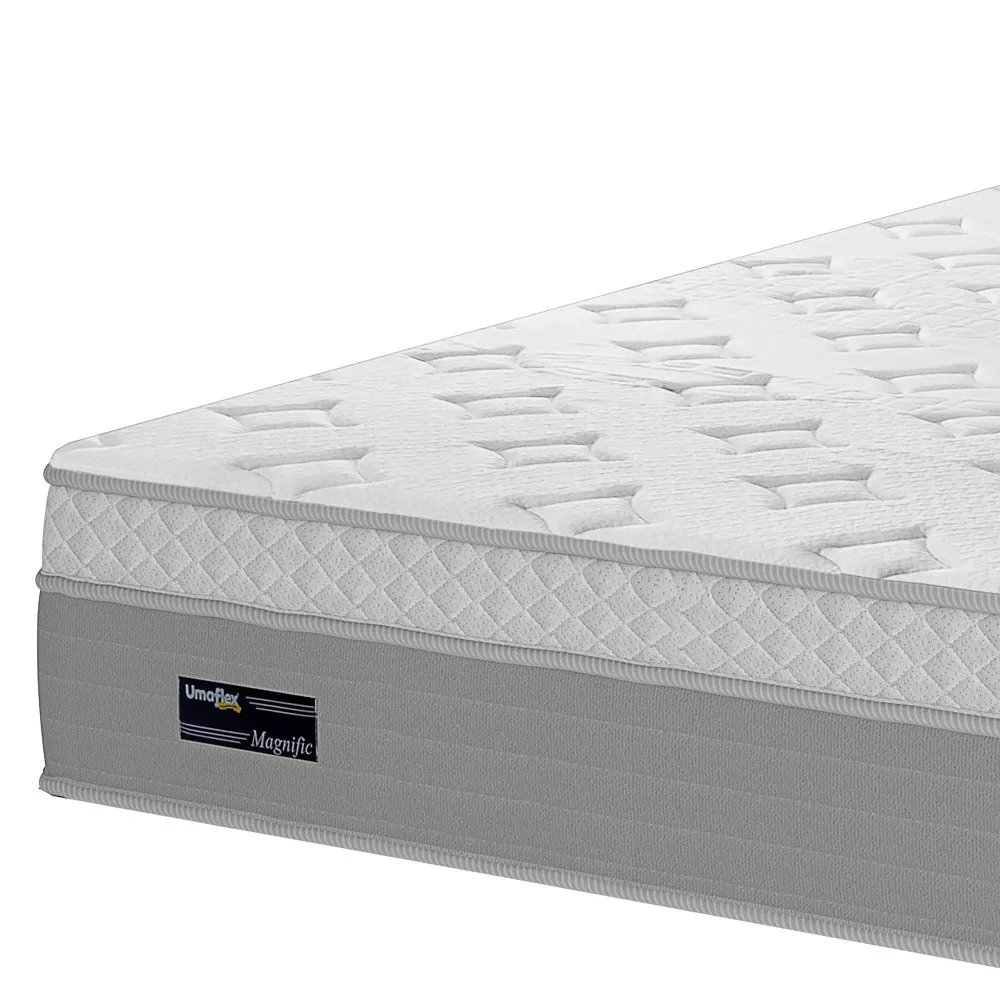 Colchão Casal 138cm Molas Ensacadas Euro Top Magnyfic Umaflex