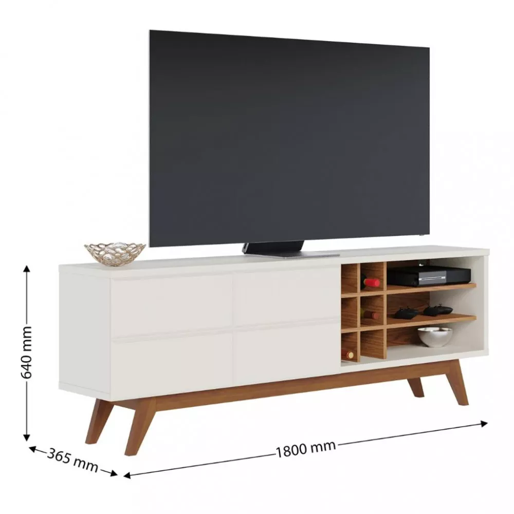 Rack para TV até 70 Polegadas 2 Portas Noronha Colibri