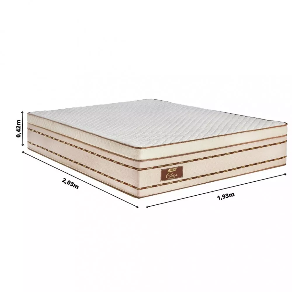Colchão King 193cm Molas Ensacadas Class Gazin