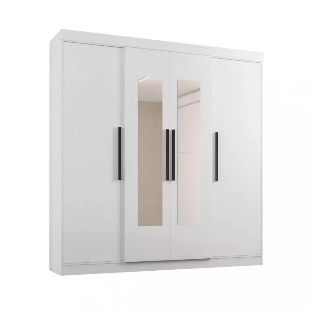 Guarda Roupa Casal Espelho 4 Portas 3 gavetas EB23066 Araplac