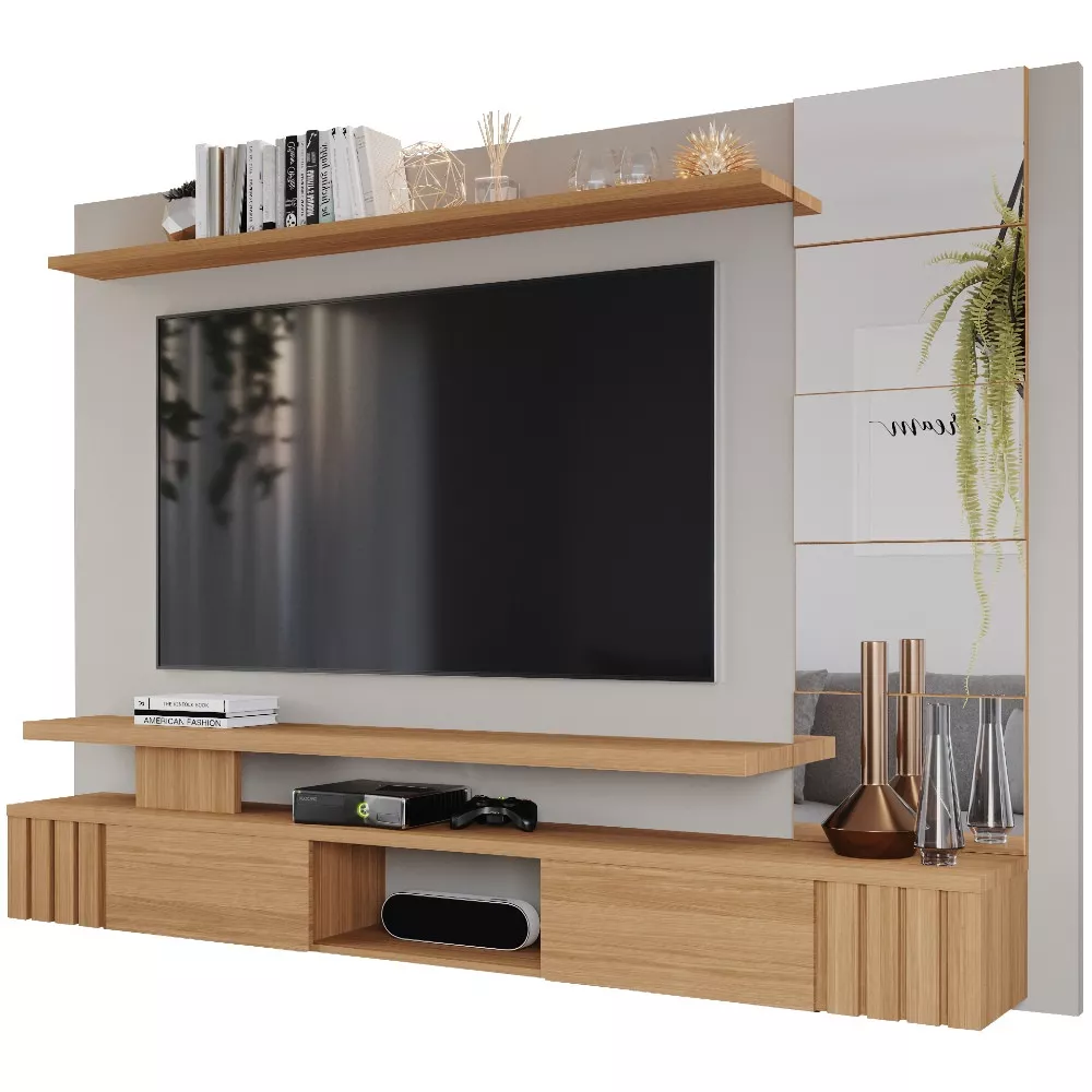 Image 1 of 5 of Painel para TV até 65 Polegadas 2 Portas Basculantes Murano Permóbili