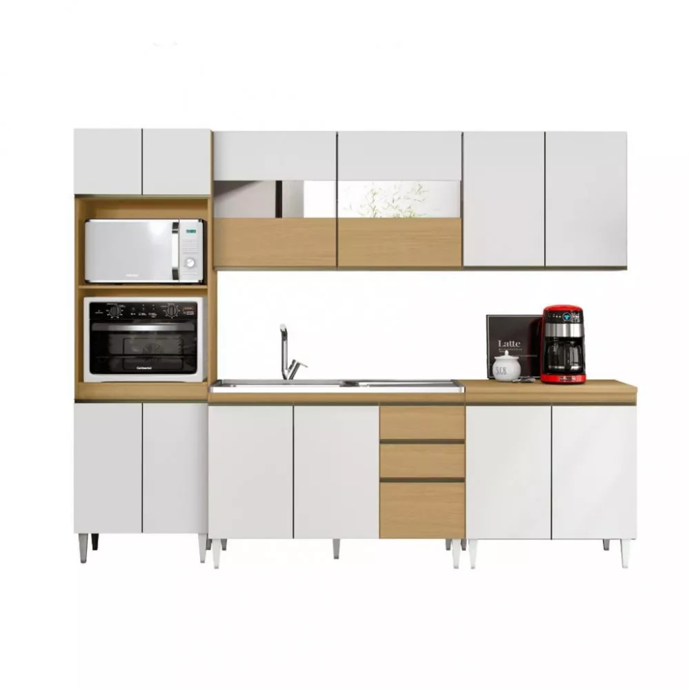 Cozinha Compacta 5 Peças sem Pia Clara Plus Aramóveis