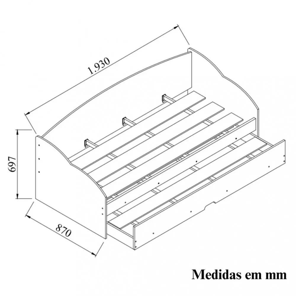 Sofá Cama Funny III Com Cama Auxiliar Conquista Móveis