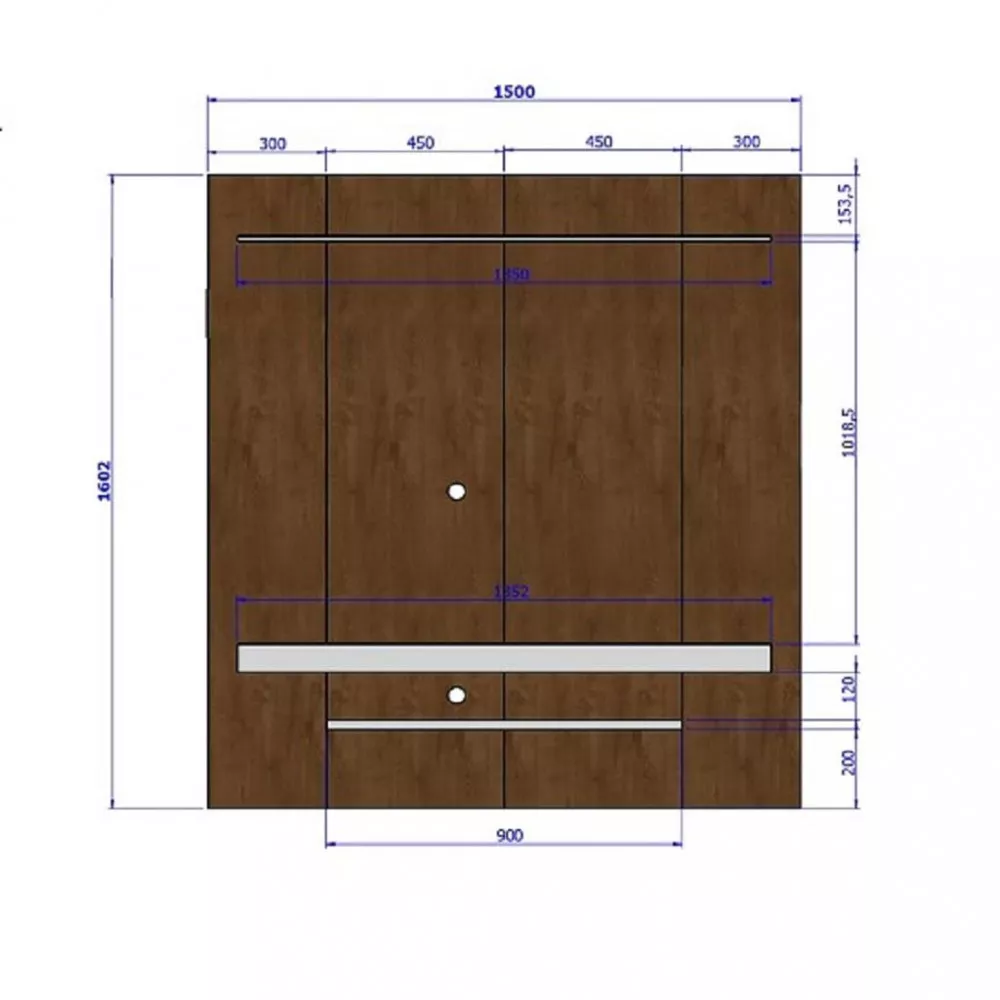 Painel para TV até 60 Polegadas Leme Bechara